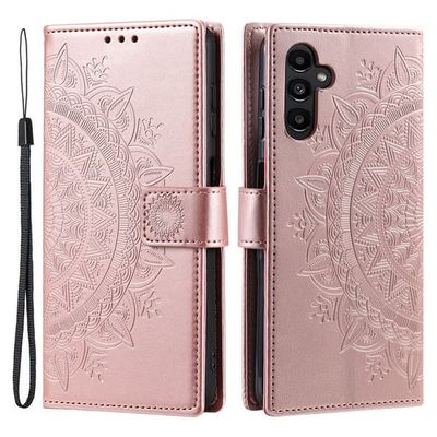 SKALO Mandala Flip Cover til Samsung Galaxy A37 5G - Rosa guld
