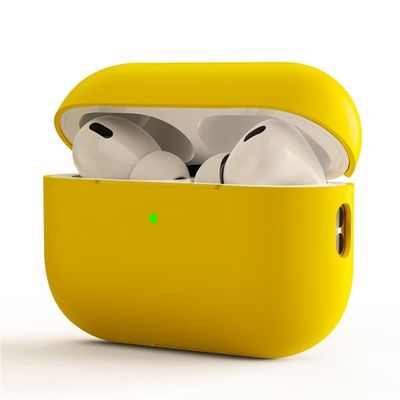 SKALO Erittäin Ohut Silikoni Kotelo sopii AirPods Pro 3 - Keltainen