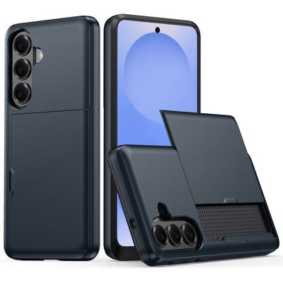 SKALO Armor Kortholder Cover til Samsung Galaxy S26+ - Blå