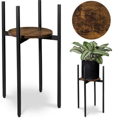 Torre Rustic loft stående blomsterstander 60 cm sort