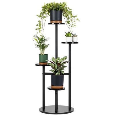 FINO universal blomsterstativ - sort, 4-lags blomsterstativ til 6 potter