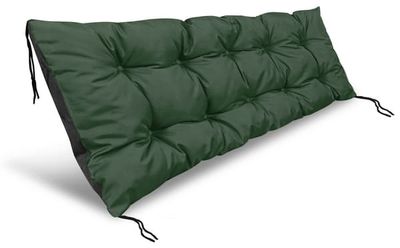Vandtæt grøn havepude 100x50 cm til bænk, gyngestol, paller