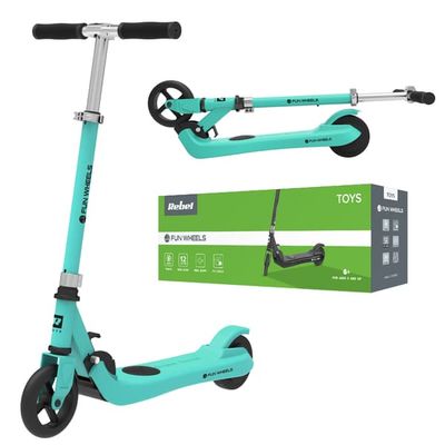 Elscooter för barn 12 km/h 50 kg Rebel hopfällbar lättvikt IPX4