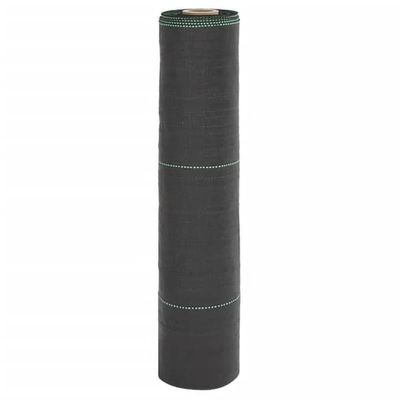 vidaXL ukrudtsbestandigt agrotekstil, sort, 0,5x200 m, PP