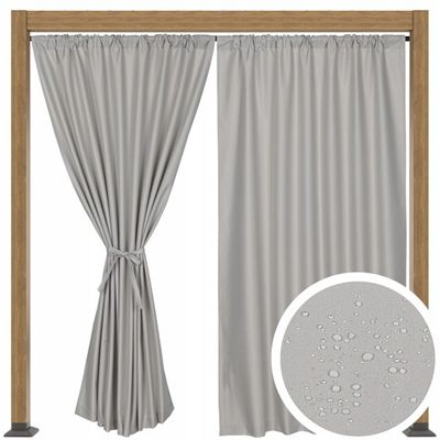 Terassiverho Puutarhaverho Terassiverhot Puutarhaverhot T 200x200 vaaleanharmaa