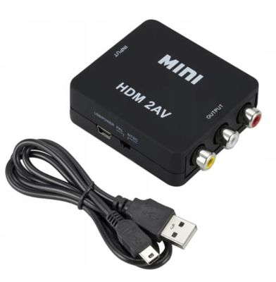 HDMI TILL AV RCA-ADAPTER CINCH-OMVANDLARE 1080P-KABEL