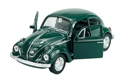 Welly VW Volkswagen Beetle med tag, grøn 1:34 42343