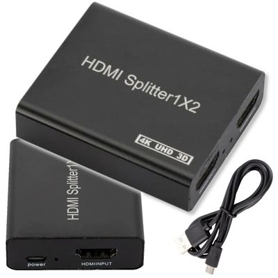 HDMI-jakaja 1:2 2x 4K 2K 3D kuvanjakaja haaroitin kloonaus