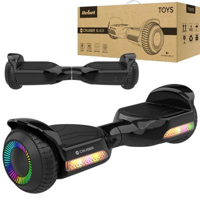 Rebel 6,5" LED Hoverboard Elektrisk Skateboard för Barn och Vuxna