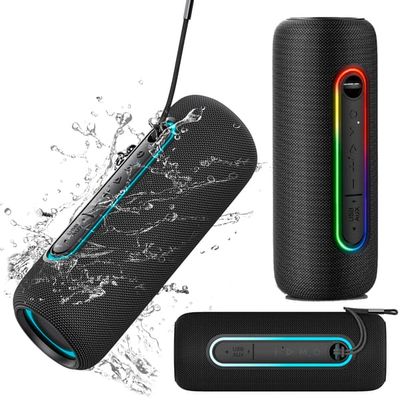 Bluetooth 5.0 IPX5 USB AUX 20W RGB Trådlös Kruger&Matz Gatuhögtalare