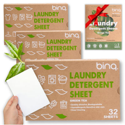 Vaskeark 96 vaske til alle typer tøj Økologisk + 3 stk. GRATIS grøn te duft