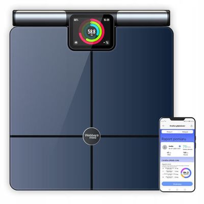 Analytisk badevægt 57 parametre Apple Health, Google Fit, WIFI