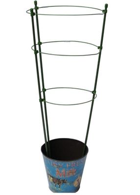 Rund metalstøtte 90 cm (til planter)