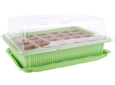 Mini drivhus 27x20x11cm 24 huller Plantina