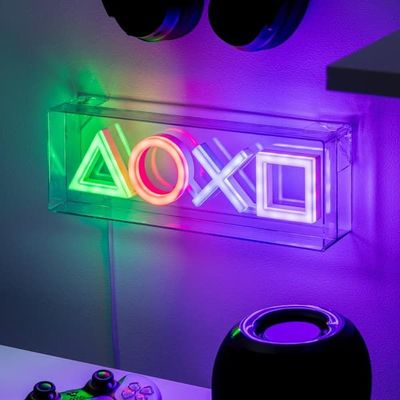 Neon LED Ikoner Lampe - PlayStation