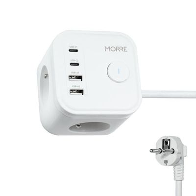 TIROSS MORRE POWER CUBE 3G, 2xUSB, 2xUSBC 1,5m