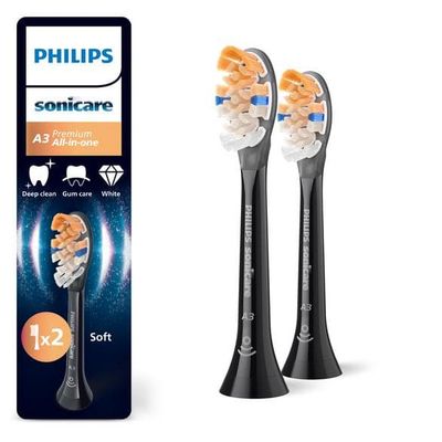 PHILIPS SONICARE Premium All-in-One HX9092/88 Hammasharjan päät 2 kpl Musta