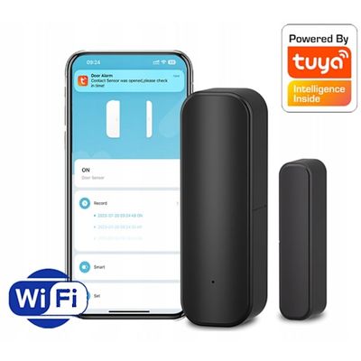 TUYA WiFi Dør/Vindue Åbnings-/Lukkesensor sort