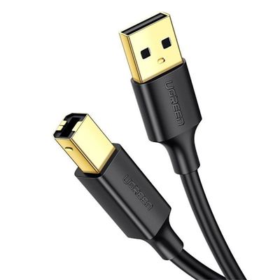 UGREEN USB-tulostinkaapeli USB-A - USB-B, 1,5 m - Musta