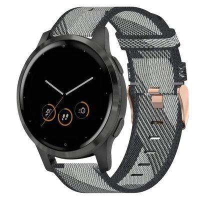 Garmin VivoActive 4S Nylon Urrem - Grå
