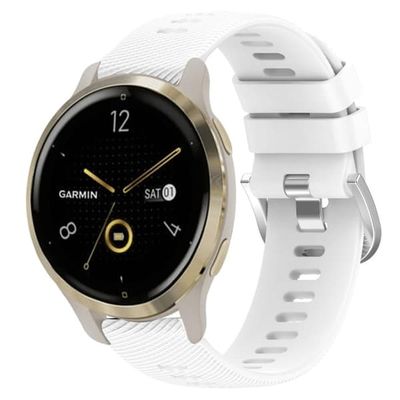 Garmin Venu 2S Silikon Klockarmband - Vit