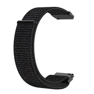 Nylon urrem til Samsung Galaxy Watch/Xiaomi Watch 2 Pro osv. – Sort