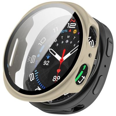 Samsung Galaxy Watch9 40mm Urkasse med Skærmbeskytter i Glas - Hvid
