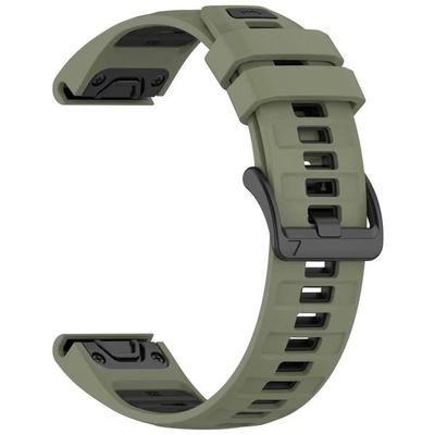 Garmin Fenix 8/Fenix E/Quatix 7 Pro etc. Urrem – Grøn/Sort