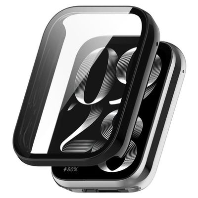 Xiaomi Smart Band 10 Pro Etui med Hærdet Glas Skærmbeskytter - Sort