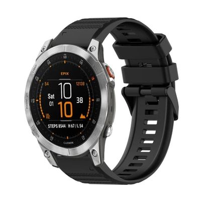 Garmin Epix Gen 2 Silikon Klockarmband - Svart