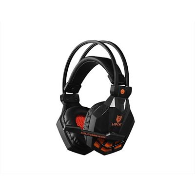 Liocat 585C Gaming Hovedtelefoner Over-Ear - Sort/Orange