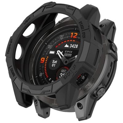 Garmin Fenix E 47mm Halv Dækning Cover - Sort