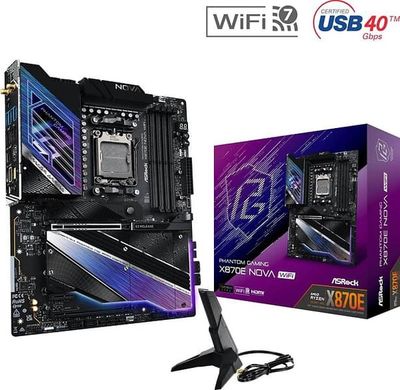 ASRock X870E Nova WIFI - 2 År Garanti Helt Ny Oanvänd - Original