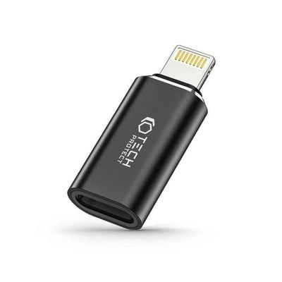 Tech-Protect UltraBoost USB-C til Lightning adapter - Sort