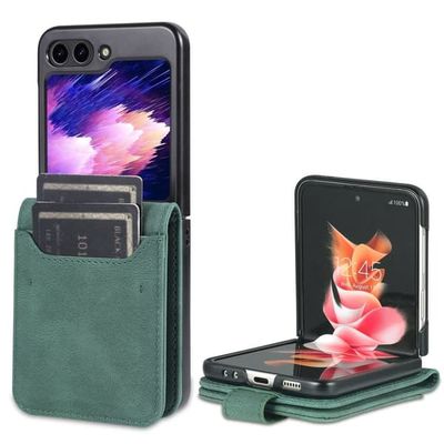 AZNS Samsung Galaxy Flip6 / Flip 7 FE Wallet Cover - Grøn