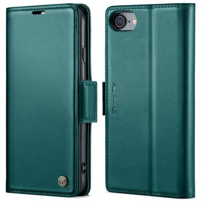 CASEME iPhone 6/6s/7/8/SE 2020/2022 Cover med kortlommer - Grøn