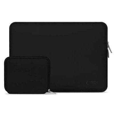 Tech-Protect Neoslim Laptop Sleeve 13-14\" med tilbehørstaske - Sort