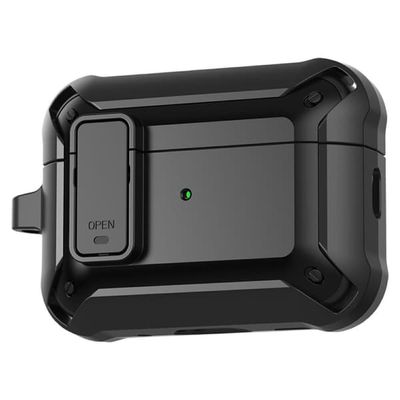 Apple AirPods Pro 3 Skal med Spänne - Svart