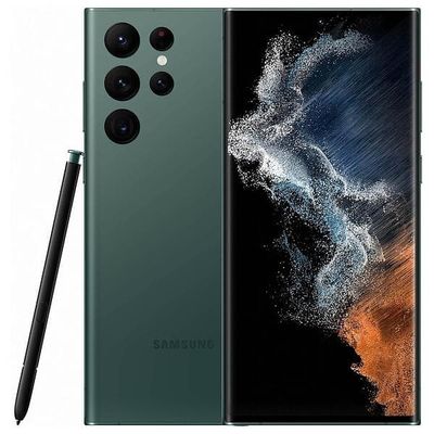 Samsung Galaxy S22 Ultra 5G SM-S908B Dual SIM 8GB RAM 128GB - 1 års garanti Brugt - Grøn