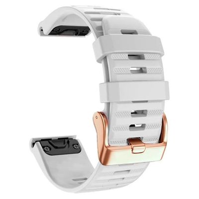 Garmin Fenix ​​7S/6S/5S/Instinct 2S osv. Silikone Urrem - Hvid