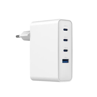 SiGN Hurtigoplader 100W GaN 3xUSB-C / 1x USB-A - Hvid