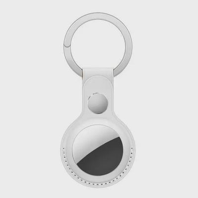 SiGN Smart Bluetooth Finder & Apple Airtag Nøglering i Kunstlæder - Hvid