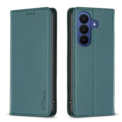 BINFEN COLOR Samsung Galaxy A57 5G Wallet Cover Kortholder Stativ - Grøn