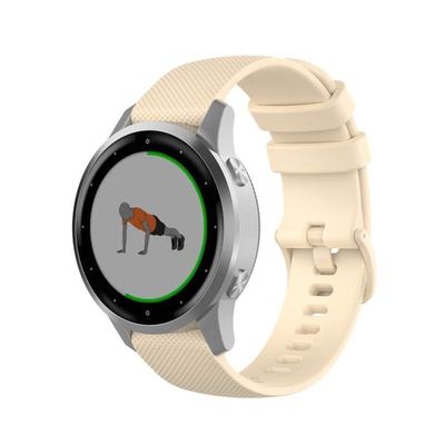 Garmin VivoMove 3S/VivoActive 4S Silikone Urrem - Beige
