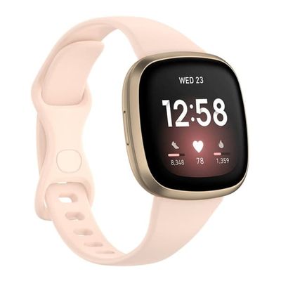 Fitbit Versa 4 / Versa 3 / Sense klockarmband - Rosa