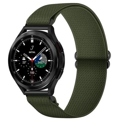 Nylon Urrem 20mm til Galaxy Watch4 40mm/44mm osv. - Grøn