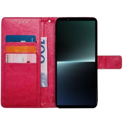 Wallet cover 3-kort til Sony Xperia 10 V - Lyserød