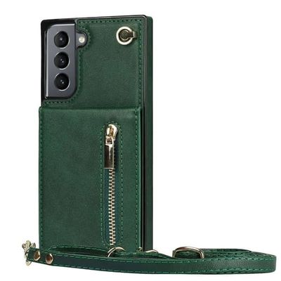 Zipper halskjede deksel til Samsung Galaxy S24 FE - Grønn