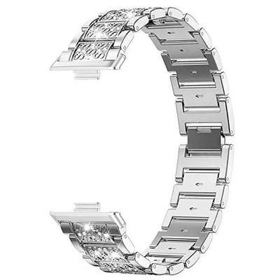 Diamond bling Urrem til Huawei Watch Fit 5 Pro - SÃ¸lv