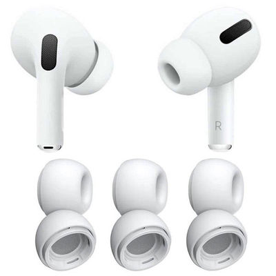 Ãrepuder 6-pak (L) til Apple AirPods Pro 2 - Hvid